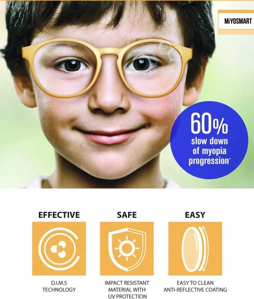 HOYA MiYOSMART effective safe easy lens features